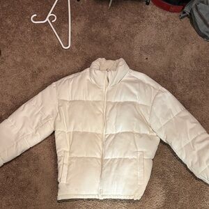 PacSun Cream Puffer Jacket